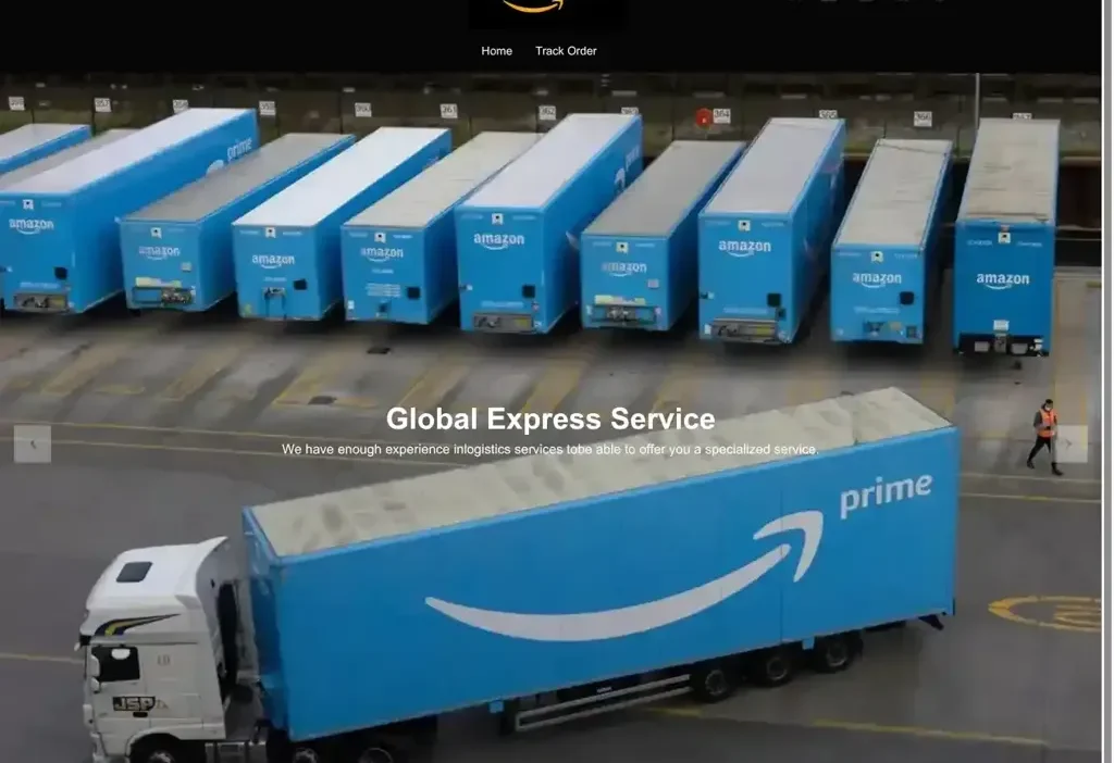 Screenshot of Non-Delivery scam website "Amzmysterysbox.com"