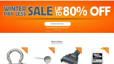 Screenshot of Non-Delivery scam website "Anacondaau.com"