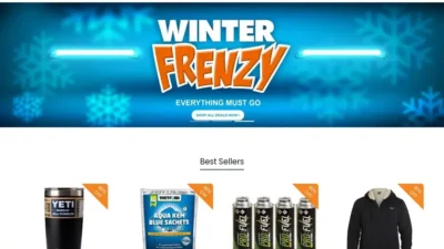 Screenshot of Non-Delivery scam website "Anacondahugesale.com"