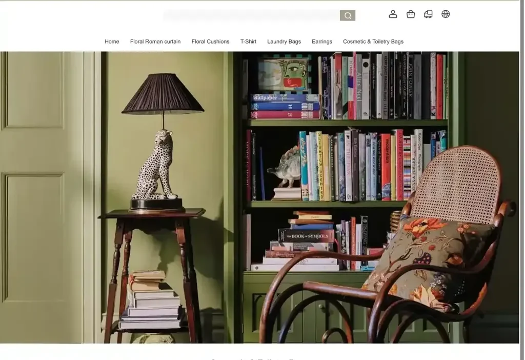 Screenshot of Non-Delivery scam website "Anthrhomeoutlet.shop"