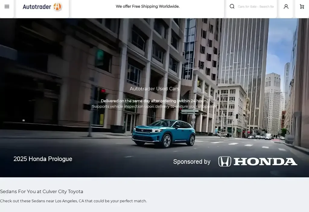 Screenshot of Non-Delivery scam website "Autstore.shop"