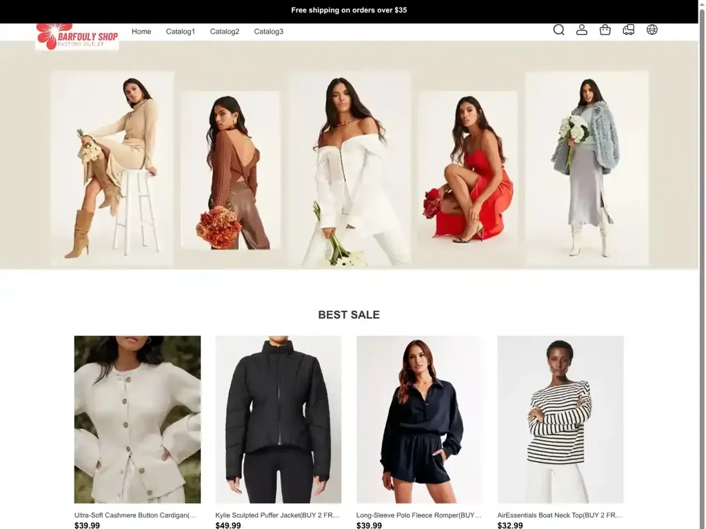 Screenshot of Non-Delivery scam website ""