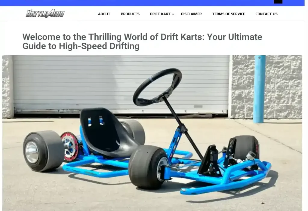 Screenshot of Non-Delivery scam website "Battleaeros.com"