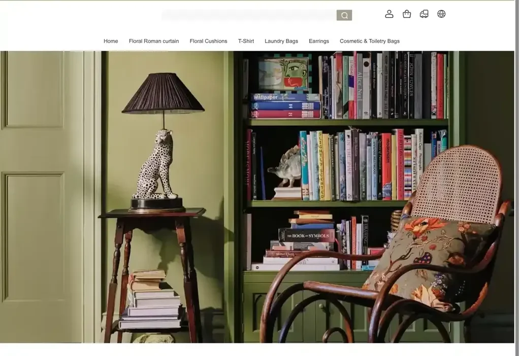 Screenshot of Non-Delivery scam website "Bdhomeoutlet.store"