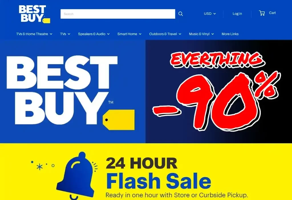 Screenshot of Non-Delivery scam website "Bestbuyusdeal.shop"