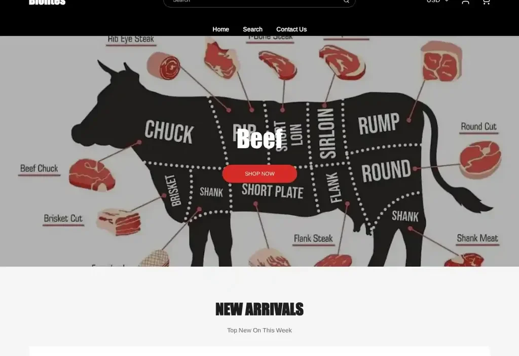 Screenshot of Non-Delivery scam website "Bioliteenergy.shop"