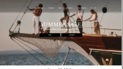 Screenshot of Non-Delivery scam website "Brunellocucienlli.com"