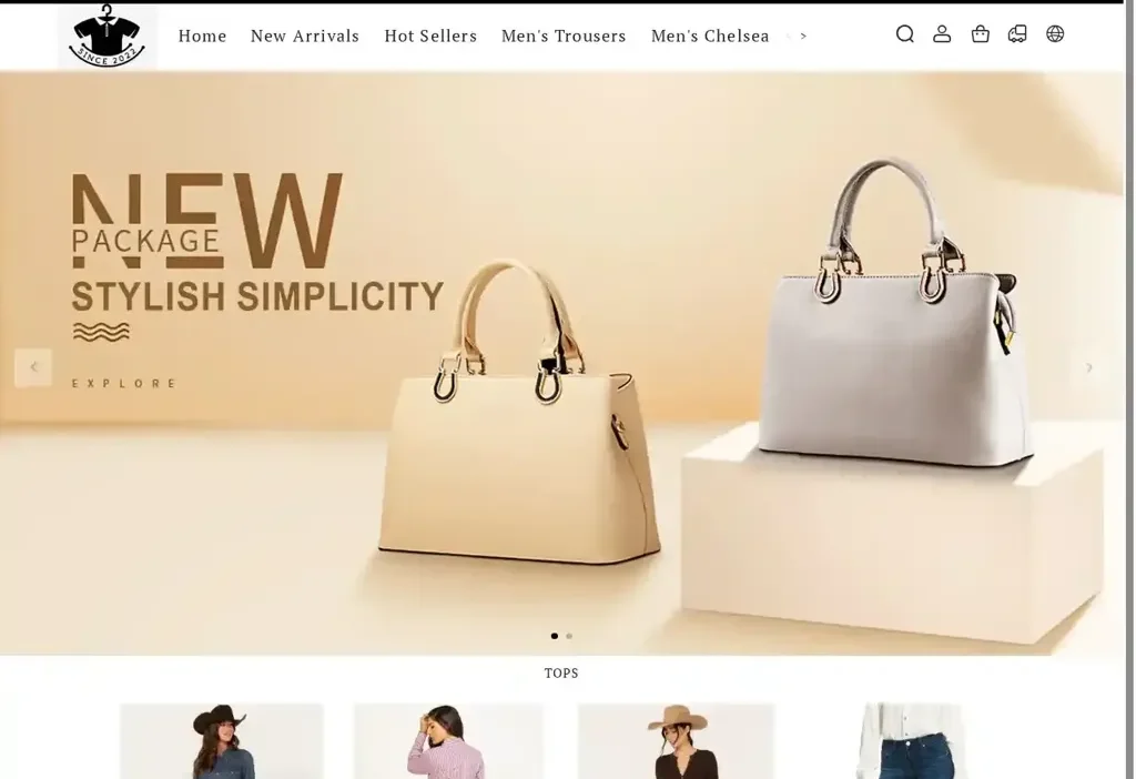 Screenshot of Non-Delivery scam website "Carhartt-workwear-store.com"