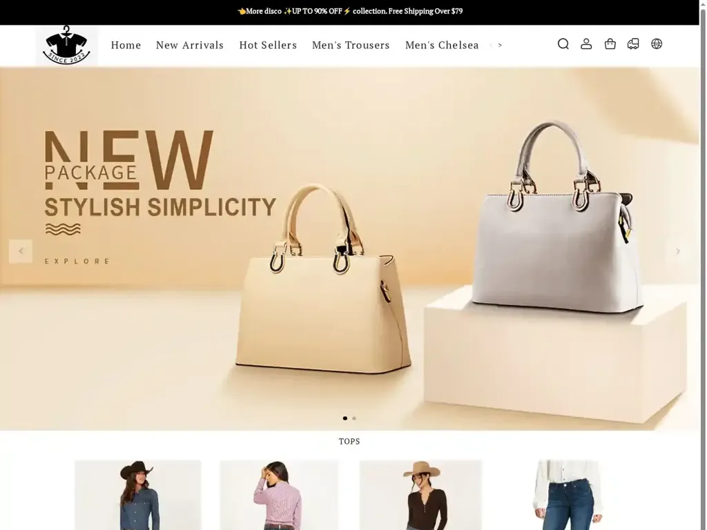 Screenshot of Non-Delivery scam website ""