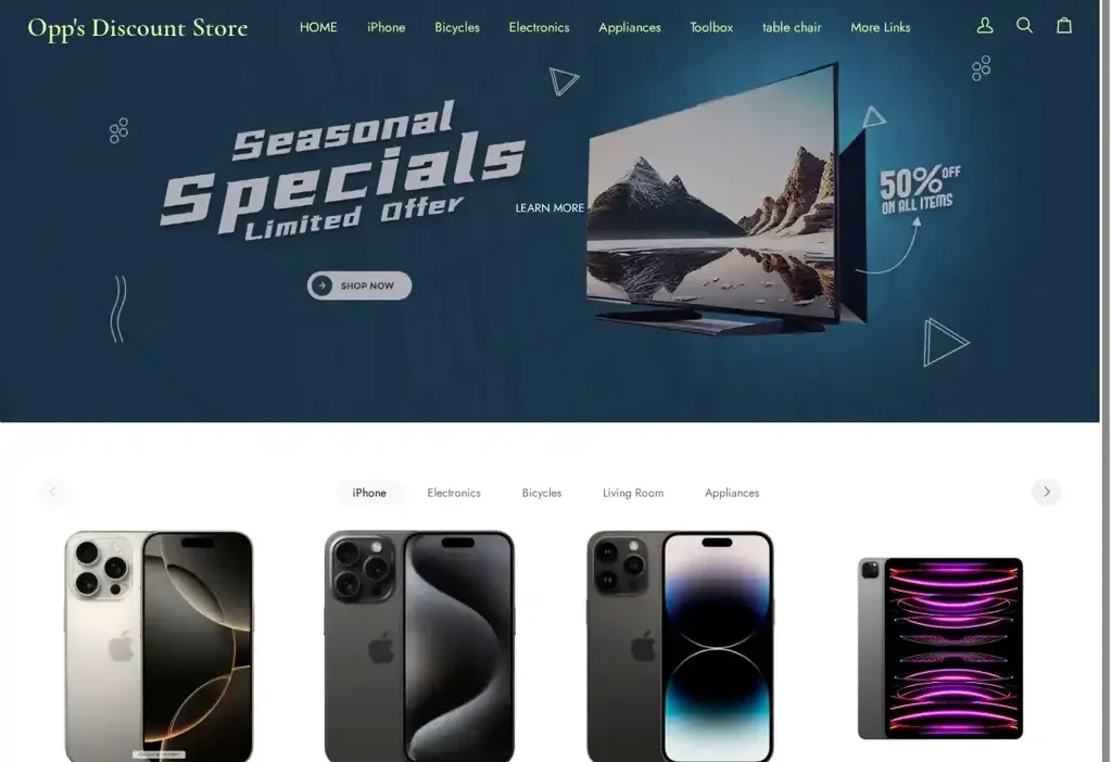Screenshot of Non-Delivery scam website "Cccctv.top"
