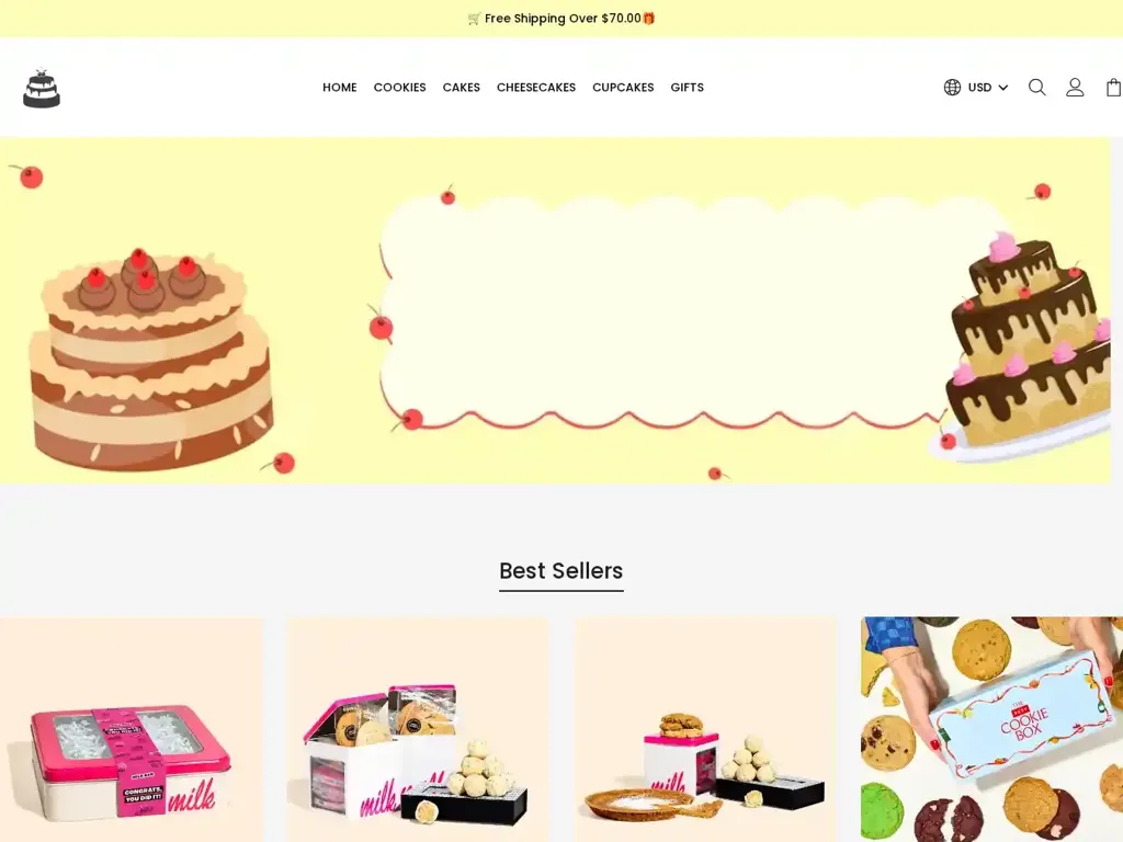 Screenshot of Non-Delivery scam website ""