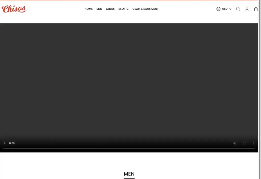 Screenshot of Non-Delivery scam website "Chisosofficial.com"