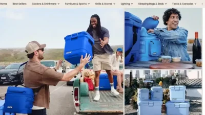 Screenshot of Non-Delivery scam website "Colemanoutlet.com"