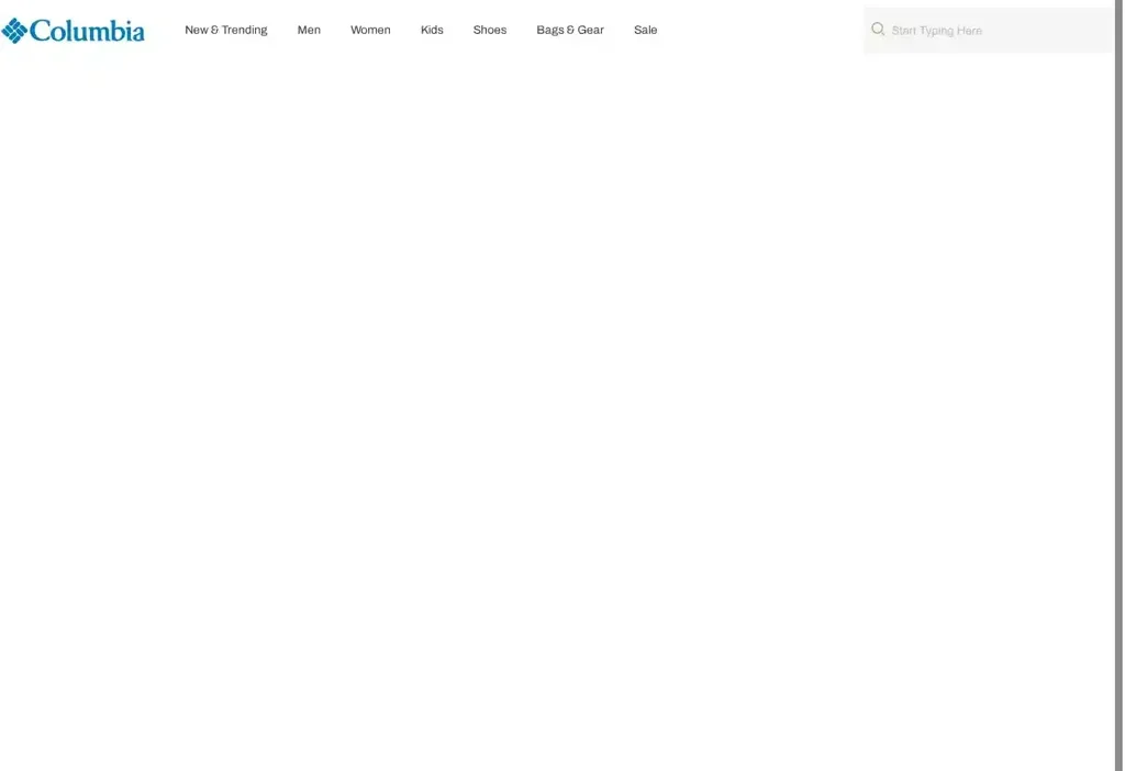 Screenshot of Non-Delivery scam website "Columbiaussale.com"