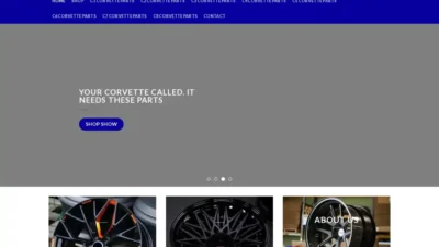 Screenshot of Non-Delivery scam website "Corvetteautopartforsale.com"