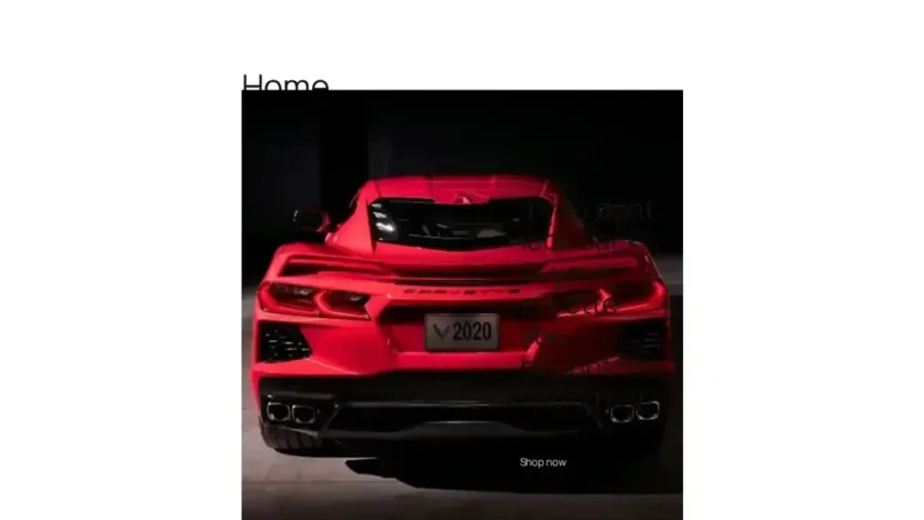 Screenshot of scam website "Corvetteautopartsforsale.com"