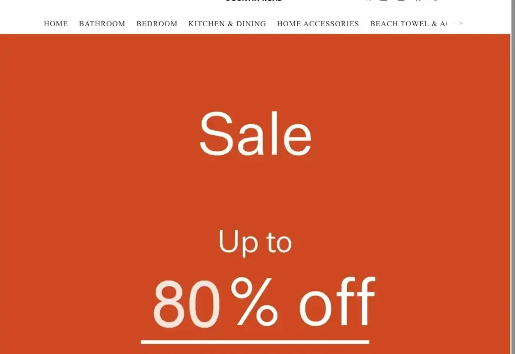 Screenshot of Non-Delivery scam website "Countryhomeroad.store"