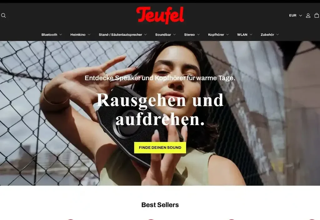 Screenshot of Non-Delivery scam website "Deteufelde.shop"