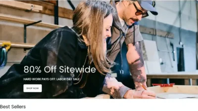 Screenshot of Non-Delivery scam website "Dickiesofficial.com"