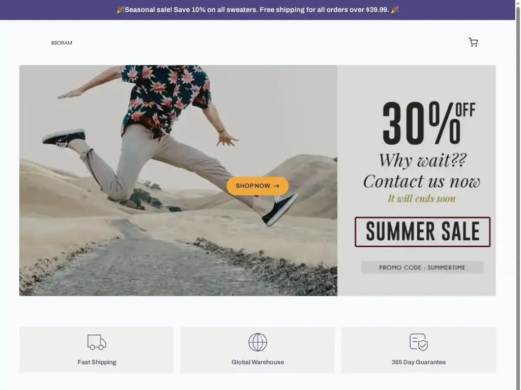 Screenshot of Non-Delivery scam website "500 Internal Server Error"