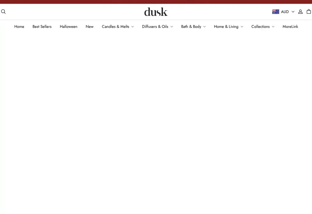 Screenshot of Non-Delivery scam website "Duskau.com"
