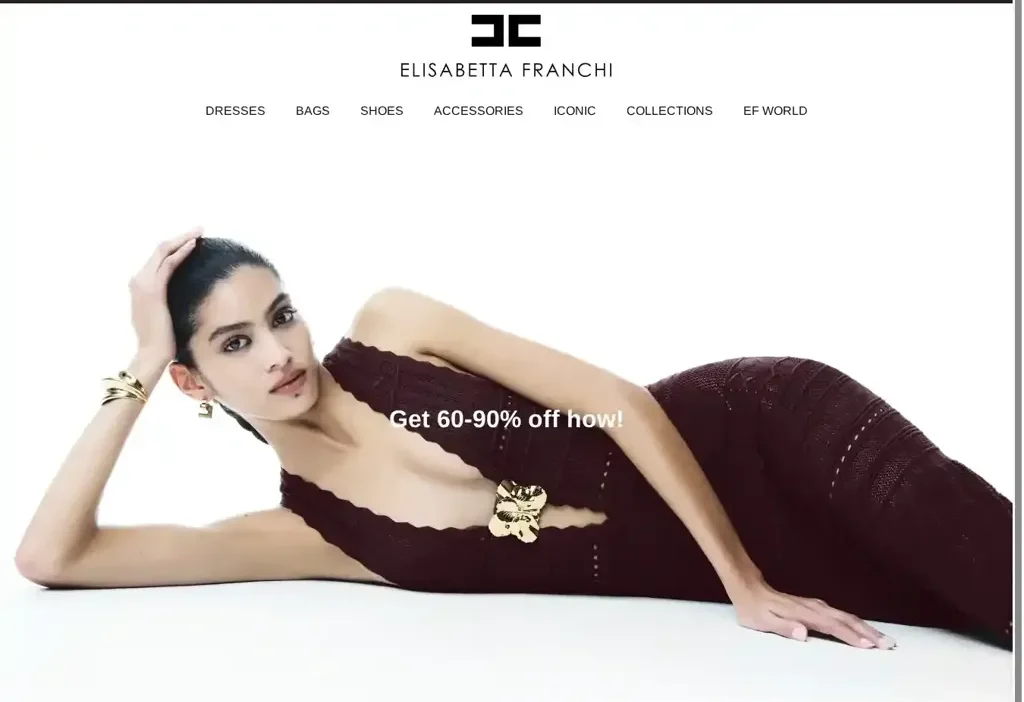 Screenshot of Non-Delivery scam website "Elisabett-afranchi.shop"