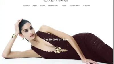 Screenshot of Non-Delivery scam website "Elisabett-afranchi.shop"