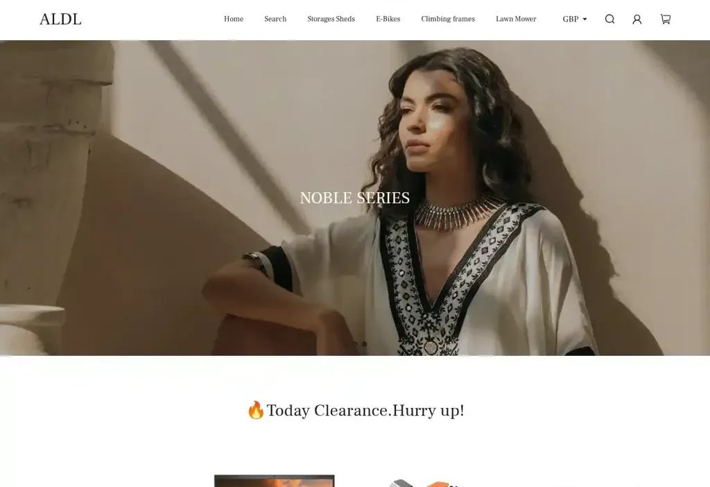 Screenshot of Non-Delivery scam website "Eualdlmalls.shop"