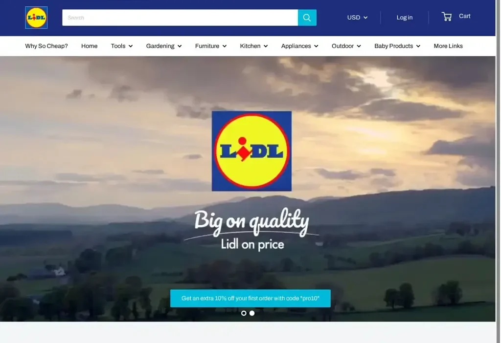 Screenshot of Non-Delivery scam website "Eupwtoolsale.com"