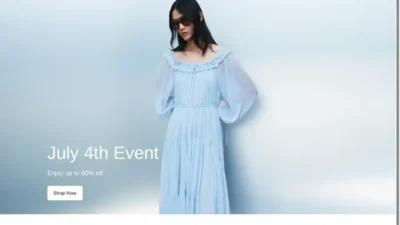 Screenshot of Non-Delivery scam website "Fashion-clothingsale.com"