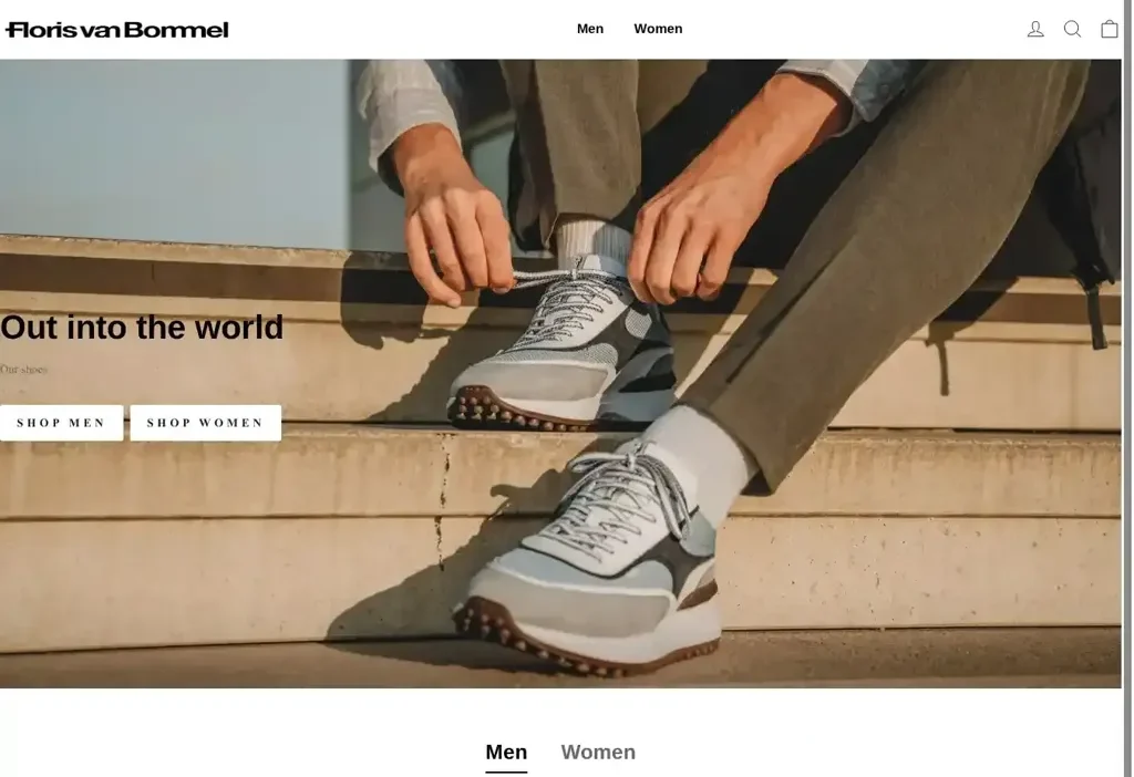 Screenshot of Non-Delivery scam website "Florisvanbommels.com"