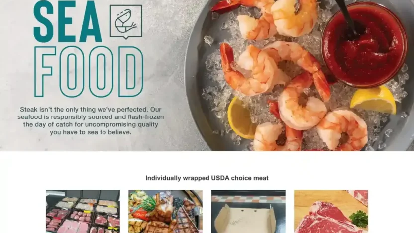 Screenshot of Non-Delivery scam website "Freshfoodonlinesale.shop"