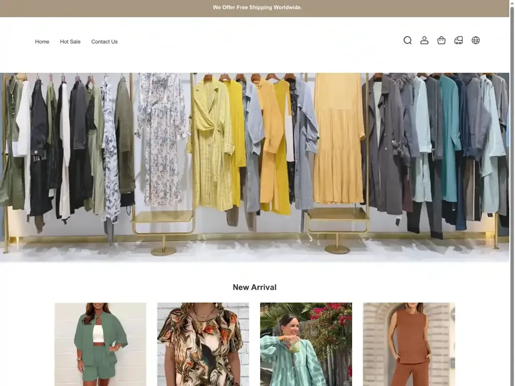 Screenshot of Non-Delivery scam website ""