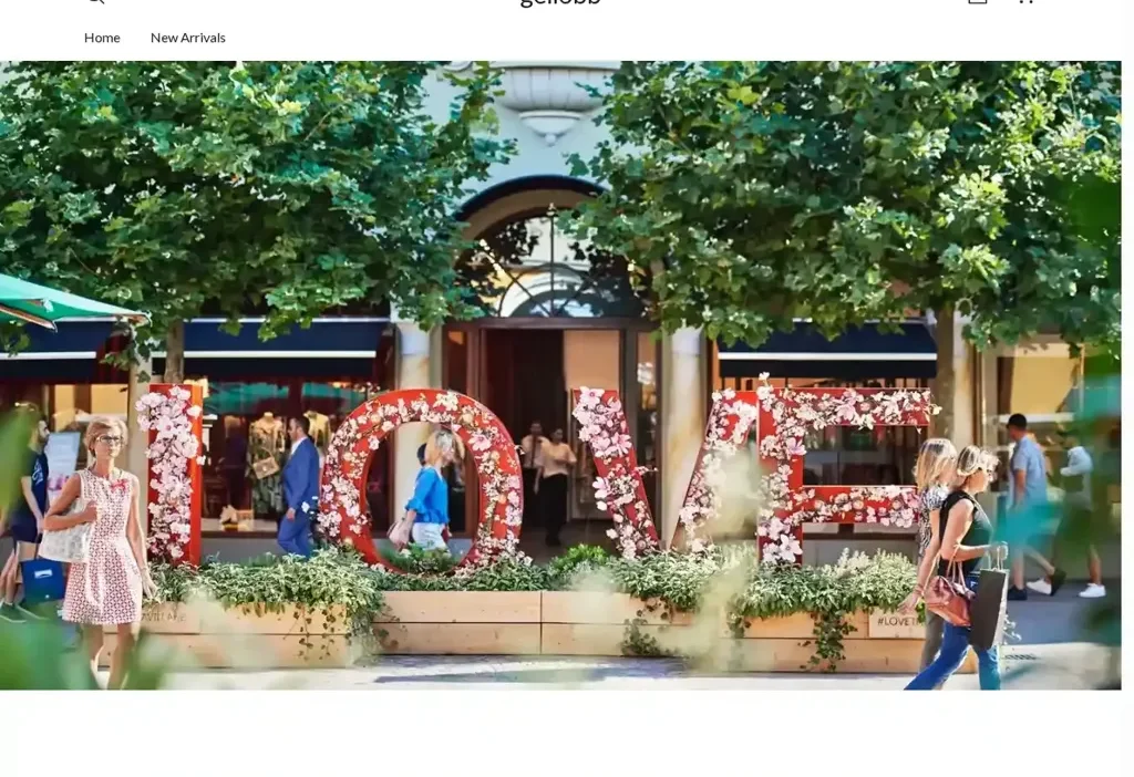 Screenshot of Non-Delivery scam website "Gellobb.com"