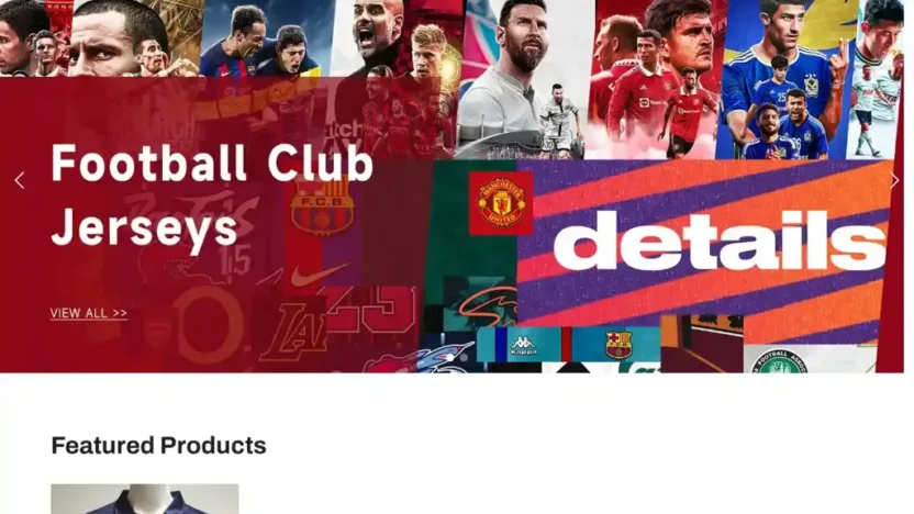 Screenshot of Non-Delivery scam website "Golcamisetas.com"