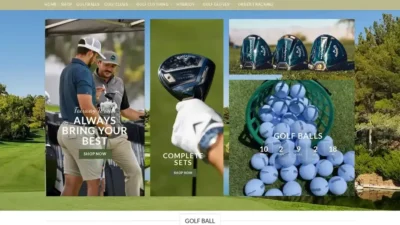 Screenshot of Non-Delivery scam website "Golfballlab.com"