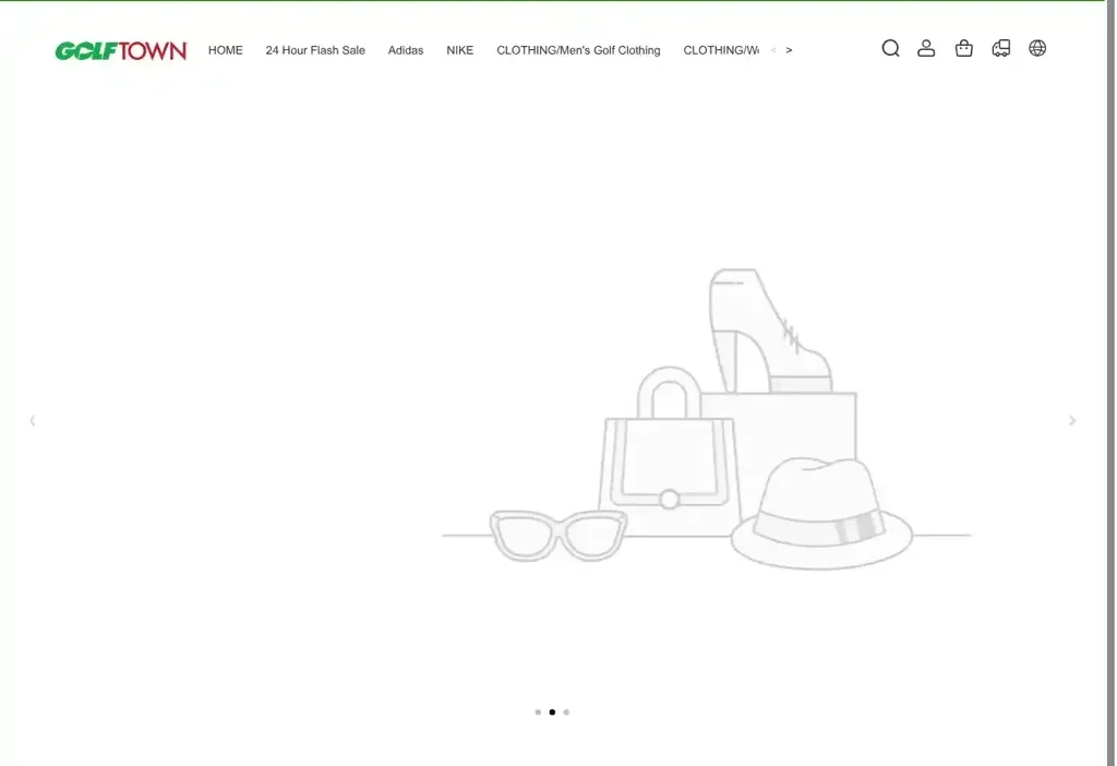 Screenshot of Non-Delivery scam website "Golfsavingvip.com"