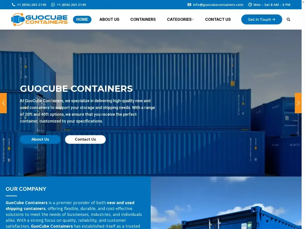 Screenshot of Non-Delivery scam website "Home"