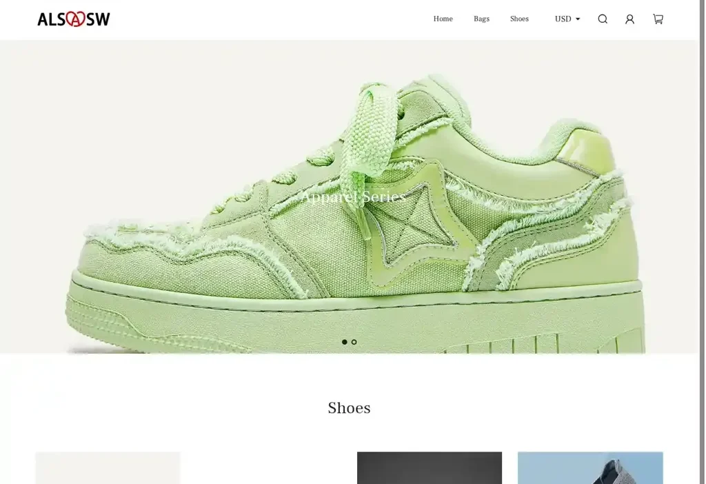 Screenshot of Non-Delivery scam website "Hawaiisunglass.com"