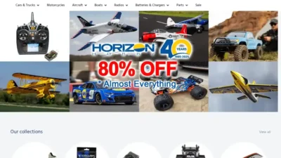 Screenshot of Non-Delivery scam website "Horizonhobbyus.com"