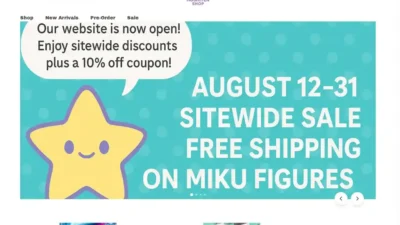 Screenshot of Non-Delivery scam website "Hoshitenshop.com"