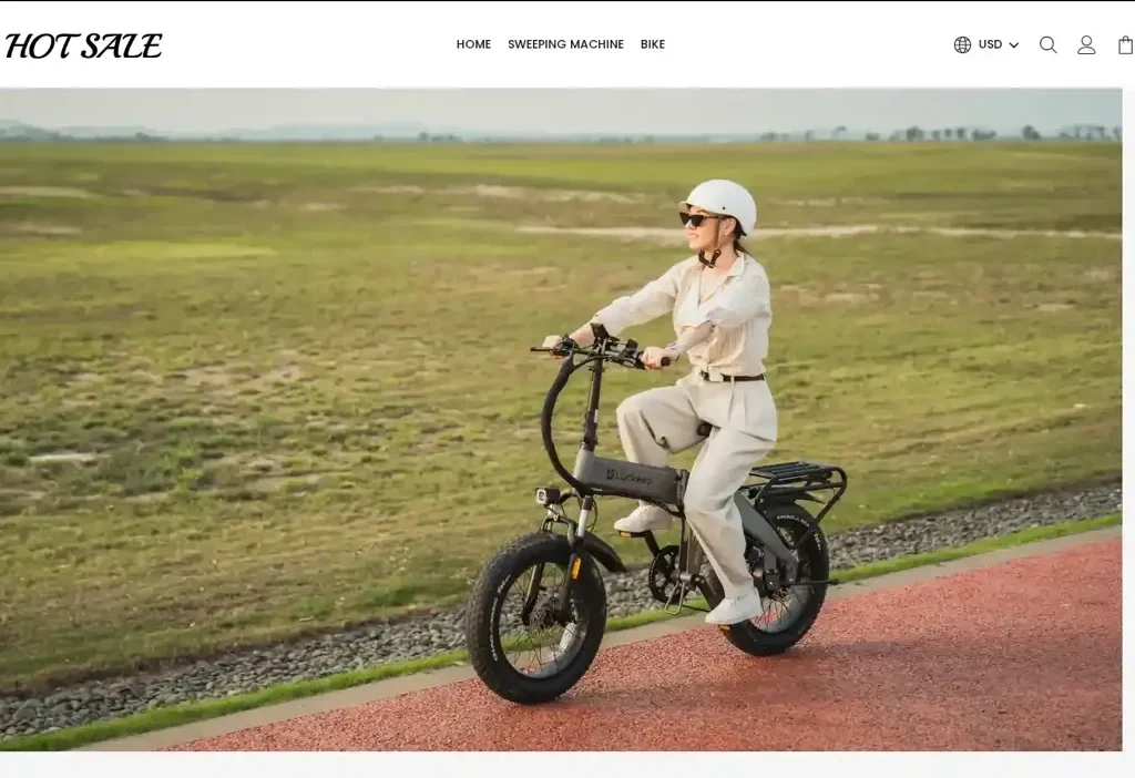 Screenshot of Non-Delivery scam website "Hotsellingofficial.com"