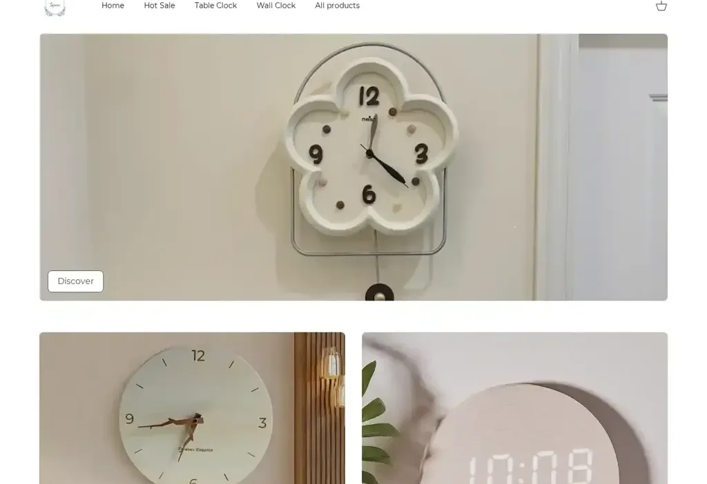 Screenshot of Non-Delivery scam website "Huerienmall.com"