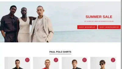 Screenshot of Non-Delivery scam website "Hugo-bosss.com"