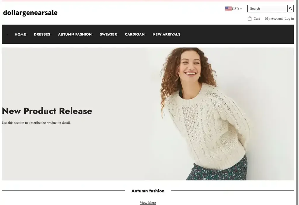 Screenshot of Non-Delivery scam website "Impresshome-bd.com"