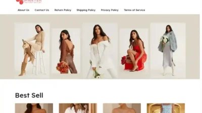 Screenshot of Non-Delivery scam website "Jaceter.com"