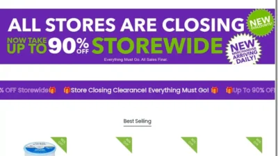 Screenshot of Non-Delivery scam website "Joann-official.com"