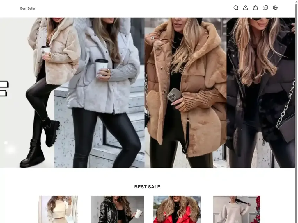 Screenshot of Non-Delivery scam website ""