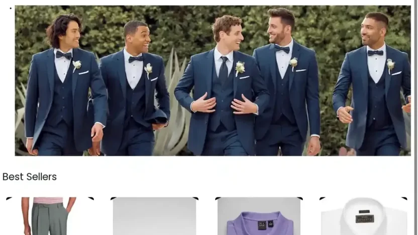 Screenshot of Non-Delivery scam website "Josbankus.com"