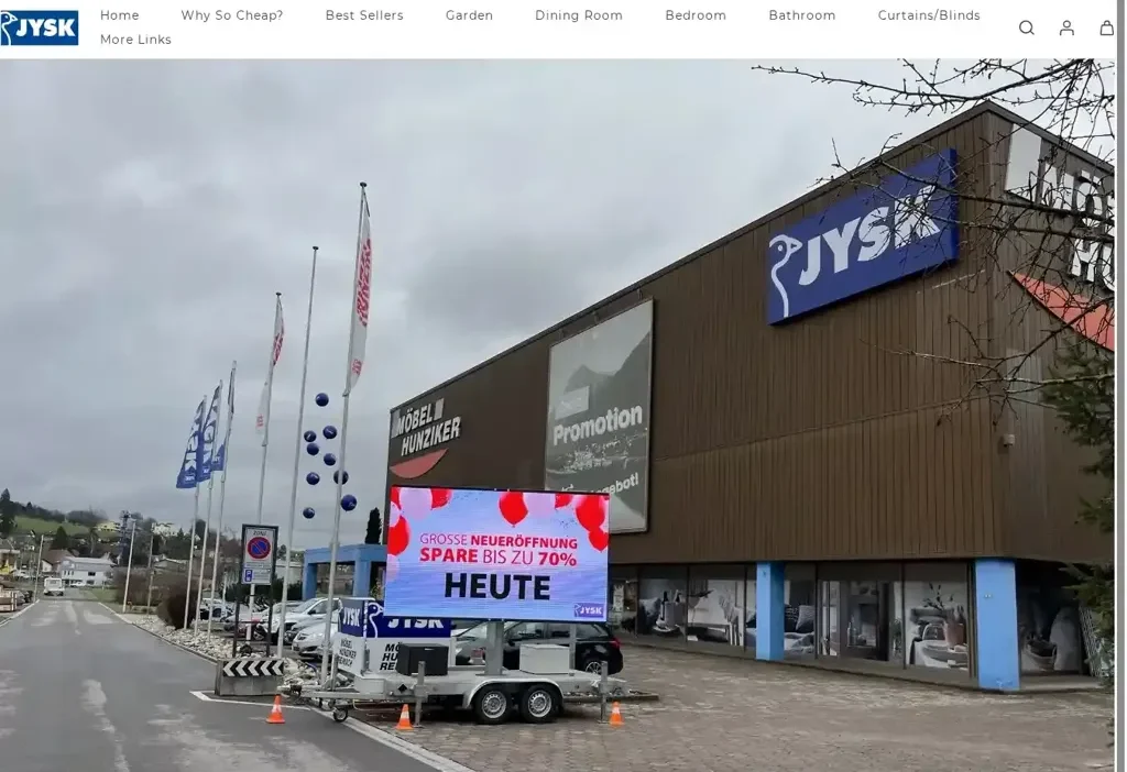 Screenshot of Non-Delivery scam website "Jydiscount.store"